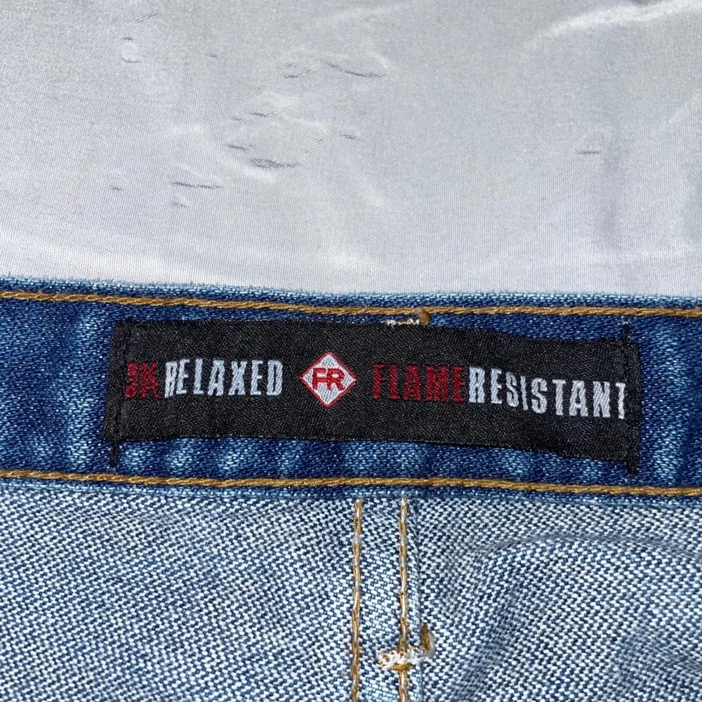 Wrangler FR Flame Resistant Relaxed Fit Jeans Blue Denim 38x30 FR31MWZ Workwear
